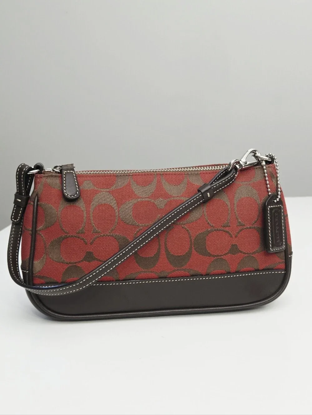 LIKE NEW VINTAGE Y2K COACH DEMI RED SIGNATURE C BAG 9064